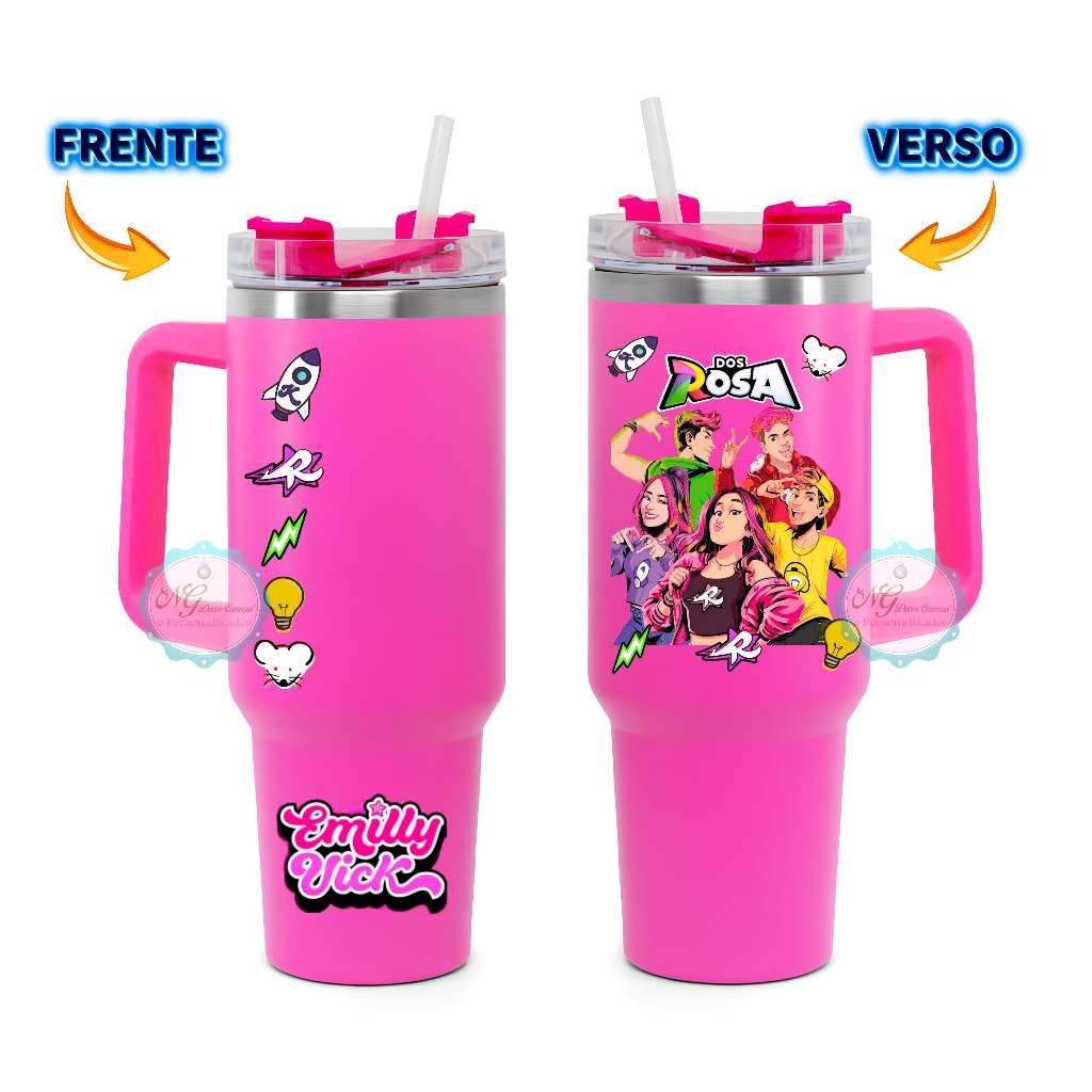 Copo Personalizado Emilly Vick Os Rosas | Shopee Brasil