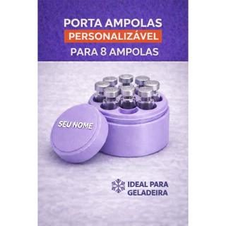 Porta Ampolas |  Estojo Organizador para 8 Ampolas | Personalizável em Oferta na Shopee