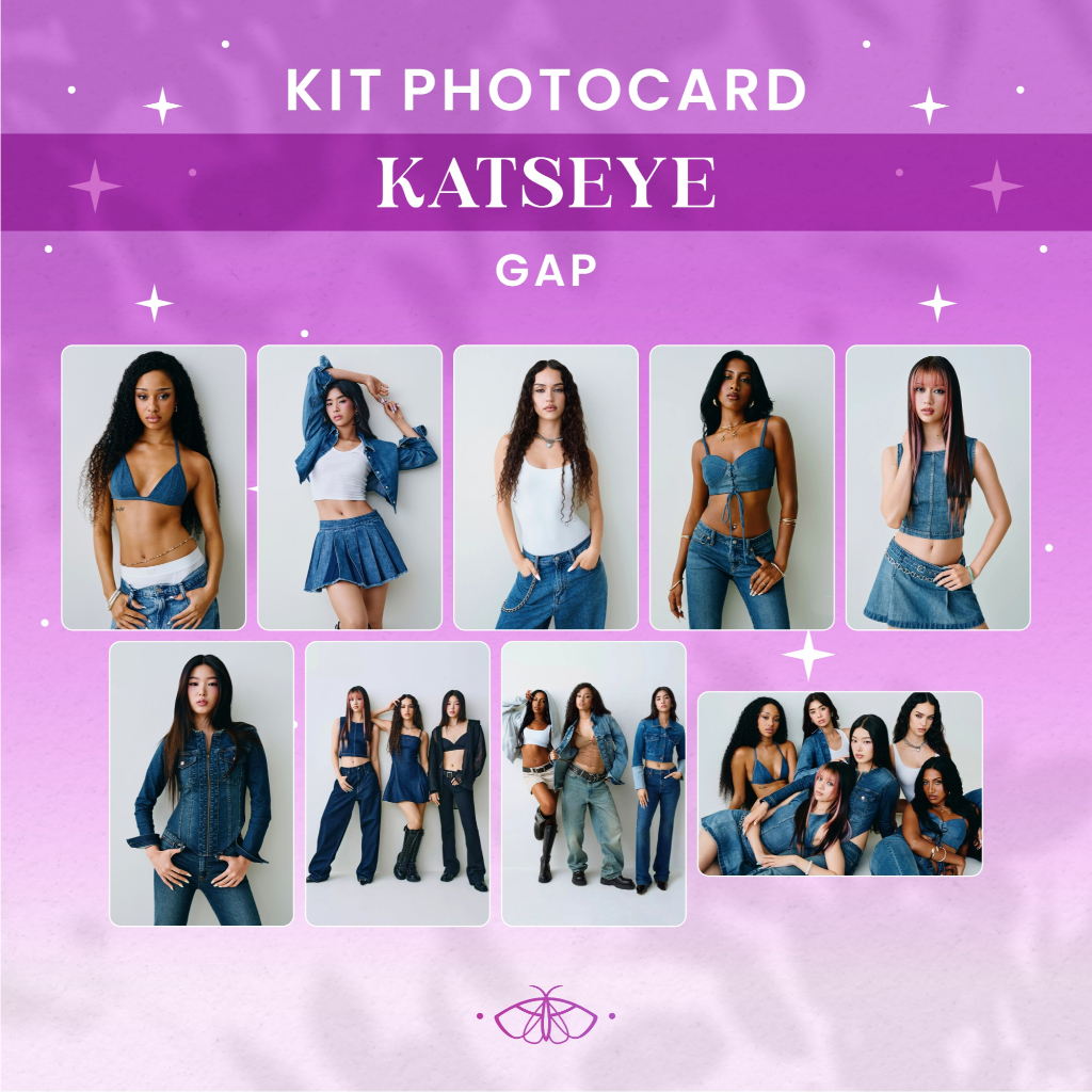 Photocard Katseye GAP • Escolha o Seu! • Megan, Lara, Yoonchae