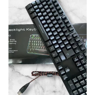 teclado gamer led blacklight keyboard semi mecanico zyg-800