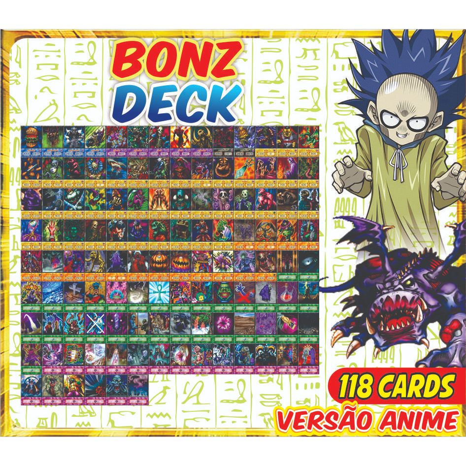 Bonz (110 Cards) Deck Anime | Shopee Brasil