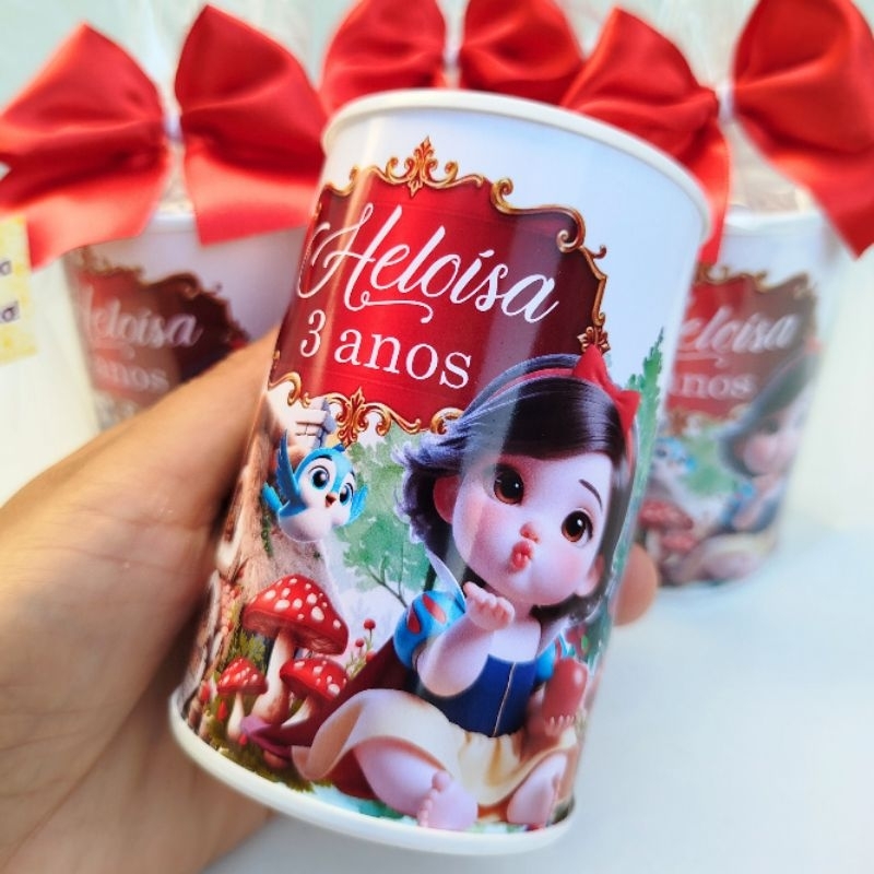Cofrinho Branca de Neve- Festa Branca de Neve- Lembrancinhas Branca de ...