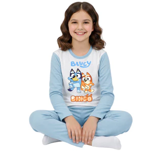 Pijama Longo femenino infantil/conjunto moda inverno malha pp/moda frio em Oferta na Shopee