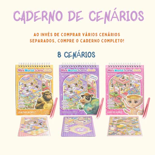 Caderno de Adesivos 3D com 8 Cenários + Pinça – Livro Interativo para Montar e Decorar Infantil em Oferta na Shopee
