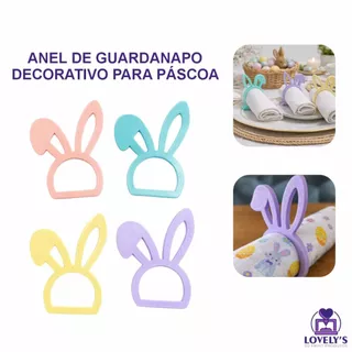 Anel para Guardanapo Decorativo Coelho da Páscoa em Oferta na Shopee