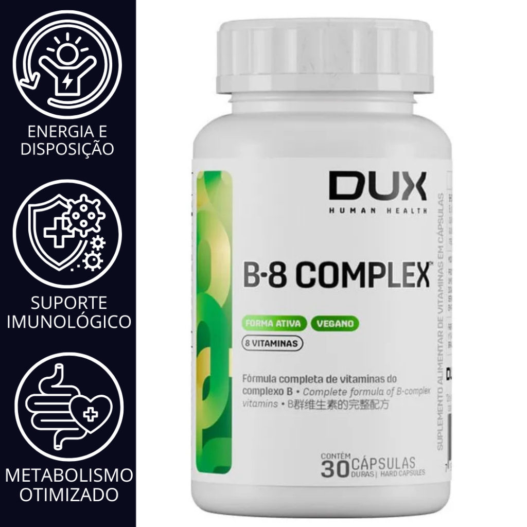 COMPLEXO B 30 CAPSULAS - DUX HUMAN HEALTH | Shopee Brasil