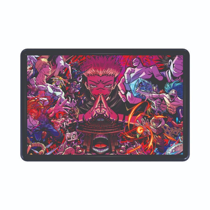 Kit de 5 Quadros Decorativos Com moldura Tamanho 20x30cm Tema Animes