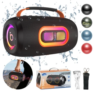 Kinvo & Basike Caixa de Som Boombox Plus Bluetooth 30w IPX6 Bateria 8 Horas Som Potente em Oferta na Shopee