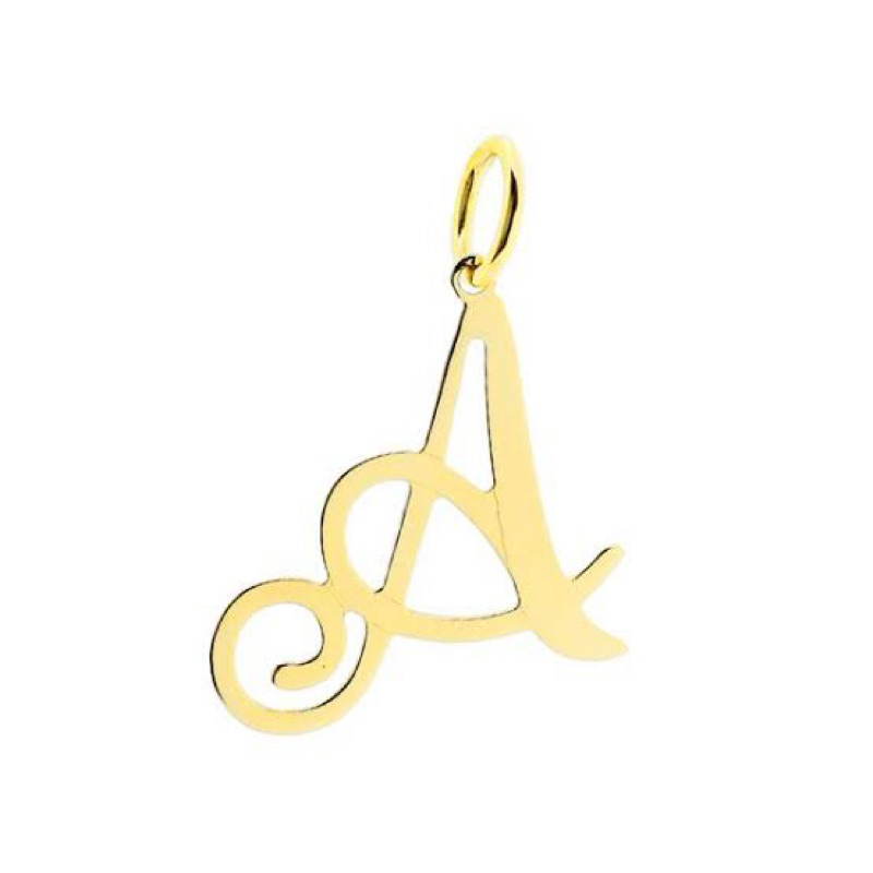 Letra A personalizada em Ouro 18k (01 unidade) | Shopee Brasil