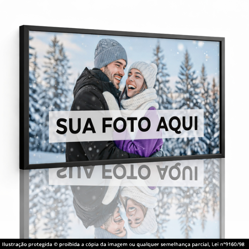 Quadro Decorativo Personalizado Sua Foto/Imagem Aqui MDF Para Sala Quarto Casal Casamento Família