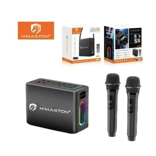 H'Maston RN09 Caixa de Som Boombox  com Microfone em Oferta na Shopee