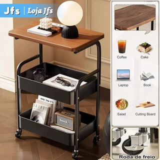 Carrinho Organizador 3 Andares em Aço Espessados Organização em Camadas e Roda com Trava I Metal Prateleira com Rodinhas em Oferta na Shopee