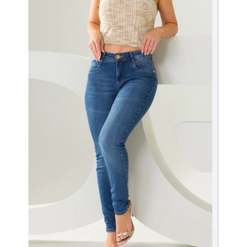Calças Jeans Feminina Diversas Marcas e Modelos | Shopee Brasil