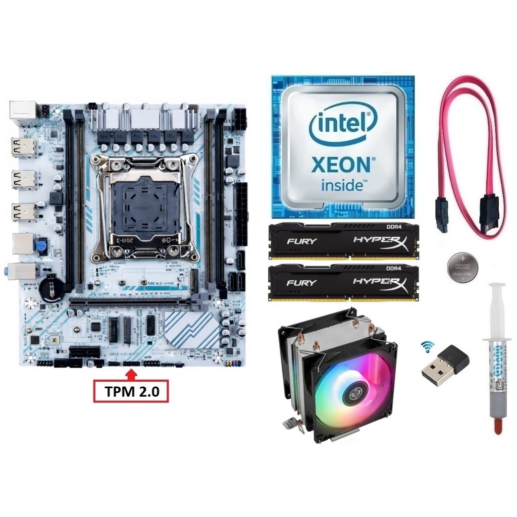 Kit Gamer X99 Xeon E5 2680 v3/ 8GB-16GB-32GB DDR4/ Cooler/ Wi-fi