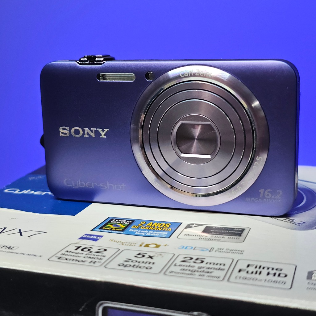 【美品】SONY Cyber-shot DSC-WX7 ブルー Câmera Sony Cyber-shot DSC-WX7 Azul completa 16gb id202 | Shopee