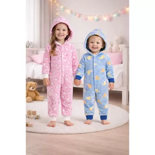 Pijama Macacão Infantil Fleece Brilha no Escuro Sucesso de Vendas Inverno Grossinho Tam 1 2 3 Kit Econômico em Oferta na Shopee