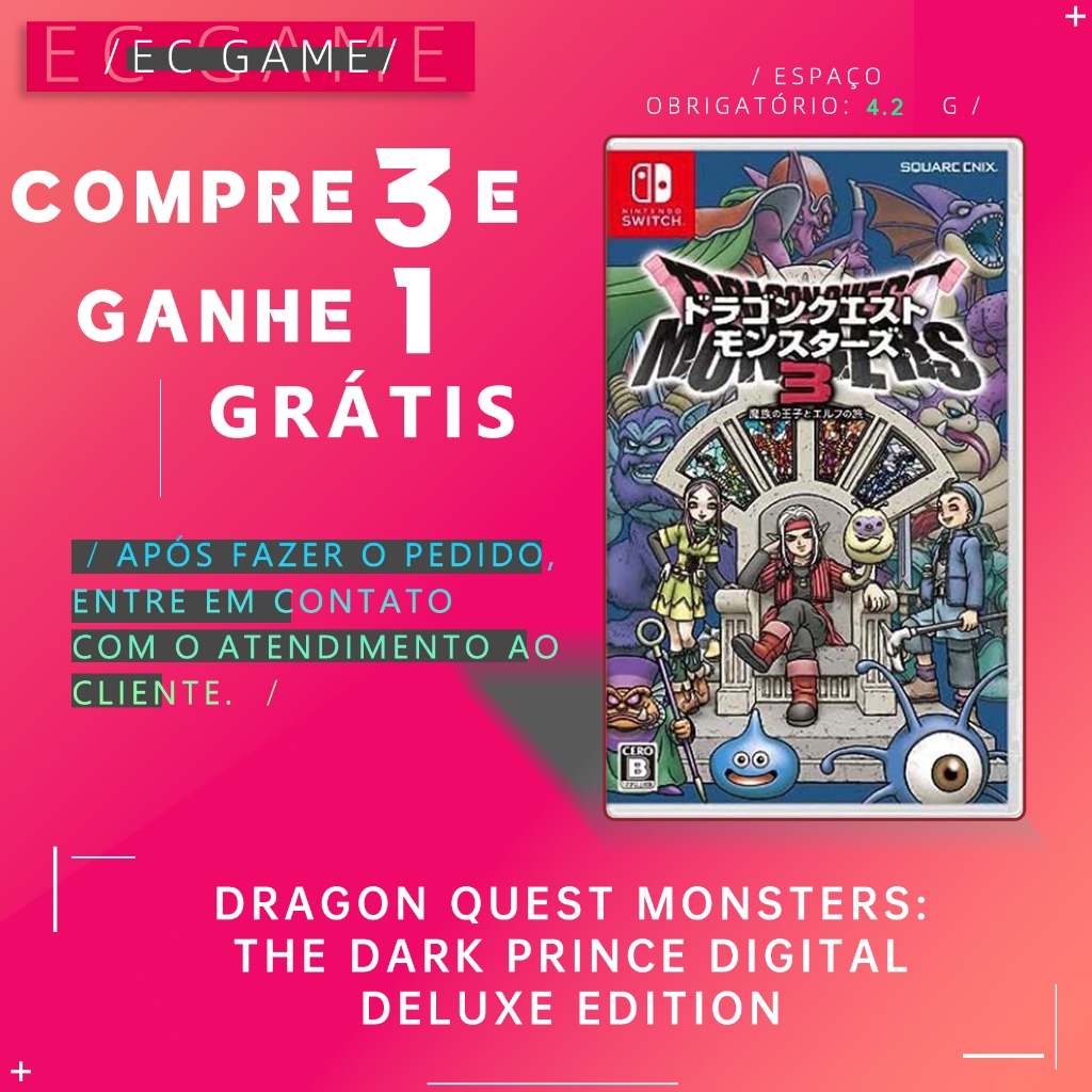 DRAGON QUEST MONSTERS: The Dark Prince Digital Deluxe Edition-NS Leve 3 ...