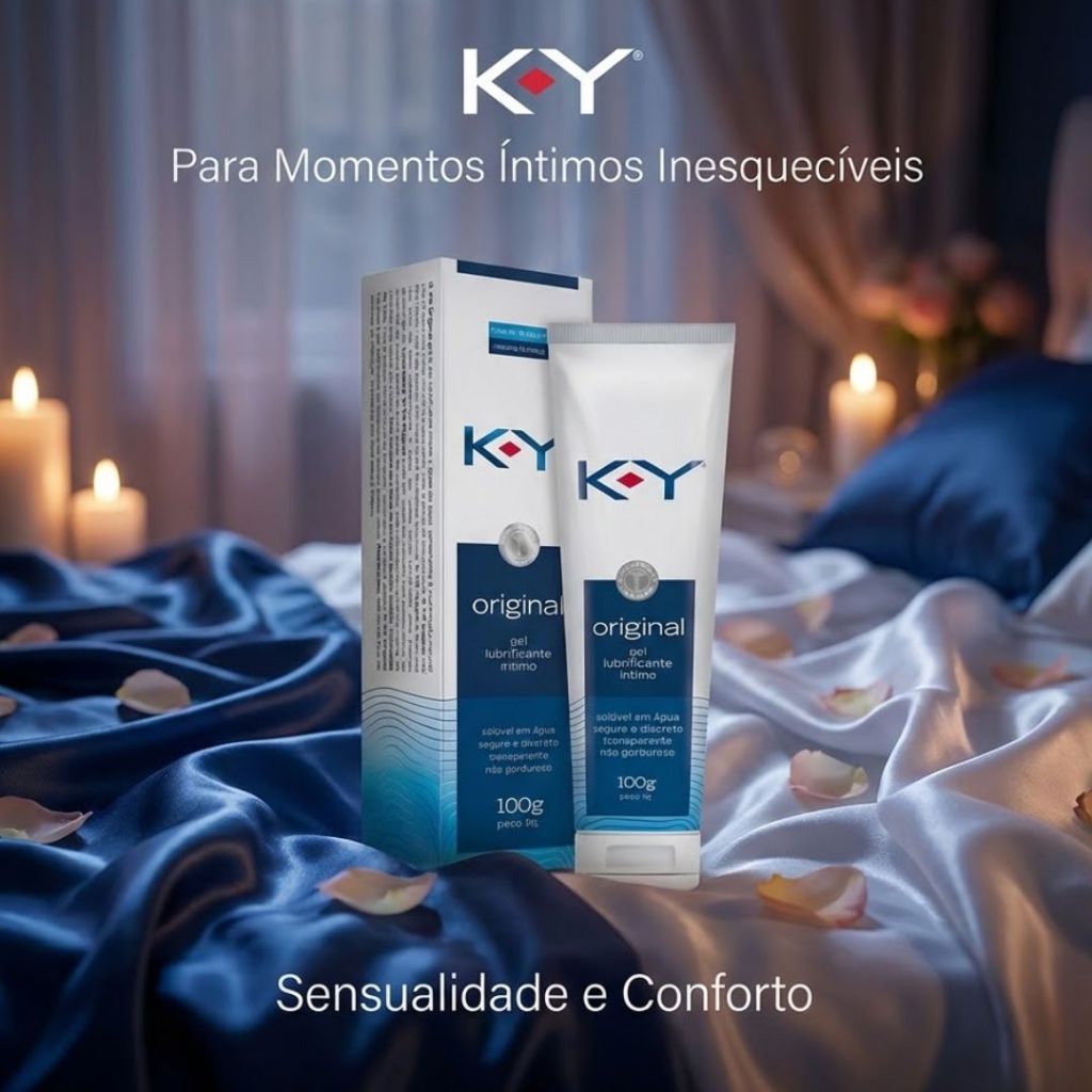 Gel Lubrificante ntimo K-Y Original 100g Base gua - Hidratao e Conforto  Envio Discreto | Shopee Brasil