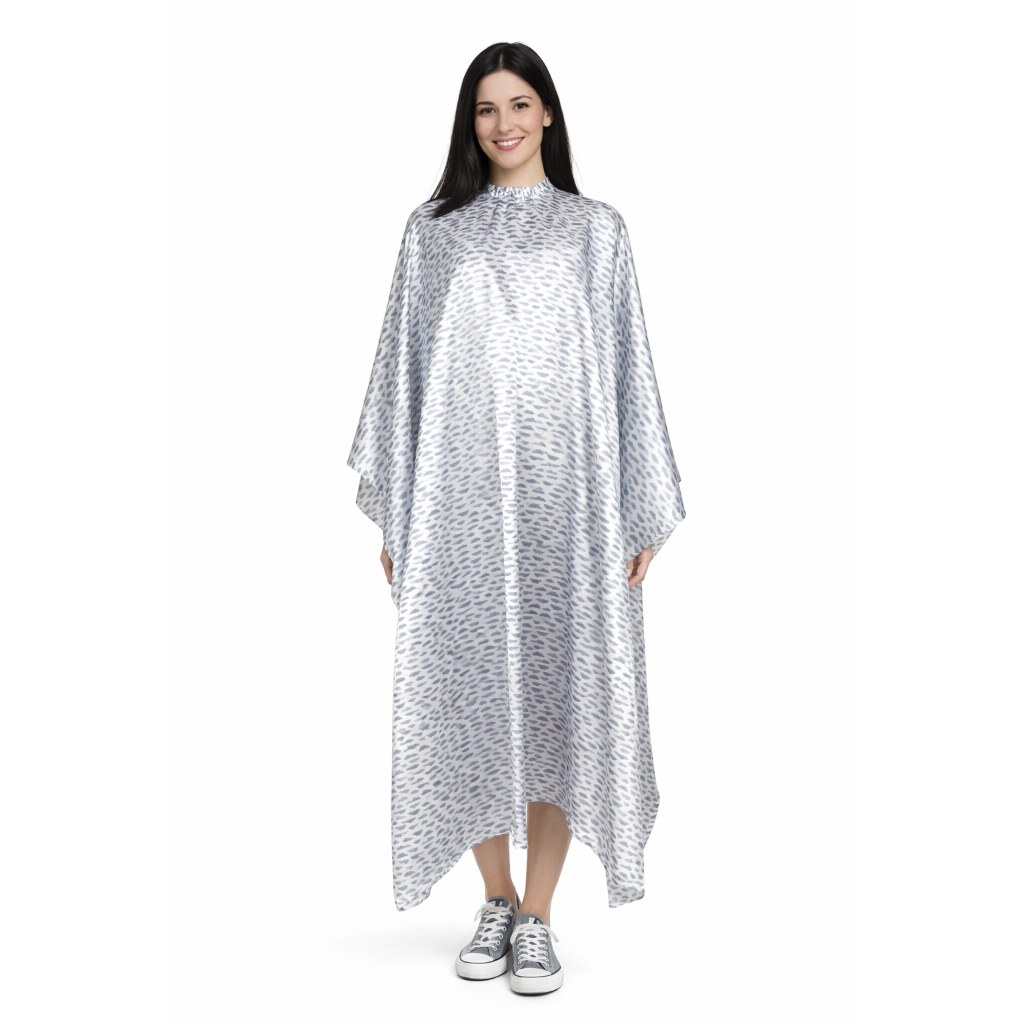 Capa De Corte De Cabelo Grande Estampada Em Cetim Pentale ® | Shopee Brasil