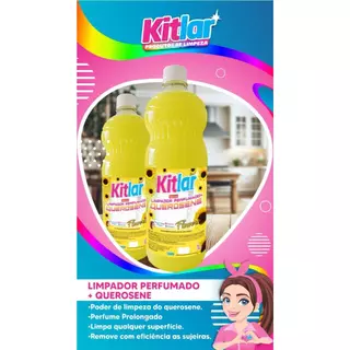 Limpador Perfumado Com Querosene Flowers Kit Lar 1L em Oferta na Shopee