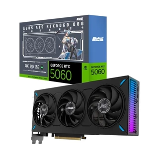 Placa de Vídeo ASUS ATS RTX 5060 O8G NVIDIA Geforce, 8GB, GDDR7, Triple Fan, OpenGL 4.6, DLSS 4