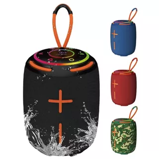 Caixa de som Portátil Bluetooth LED RGB 50W TWS Graves Fortes Resistente a água Rádio FM - Bivolt