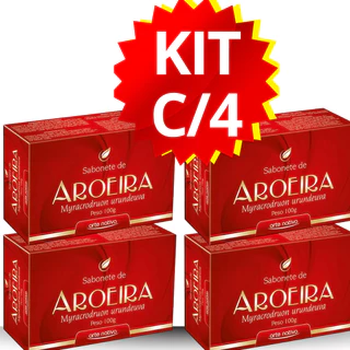 SABONETE AROEIRA ARTE NATIVA 100G KIT COM 4 UNIDADES