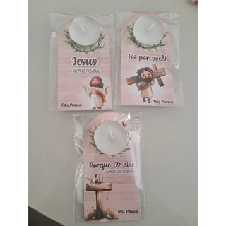 Kit velas lembrancinha Páscoa em Oferta na Shopee