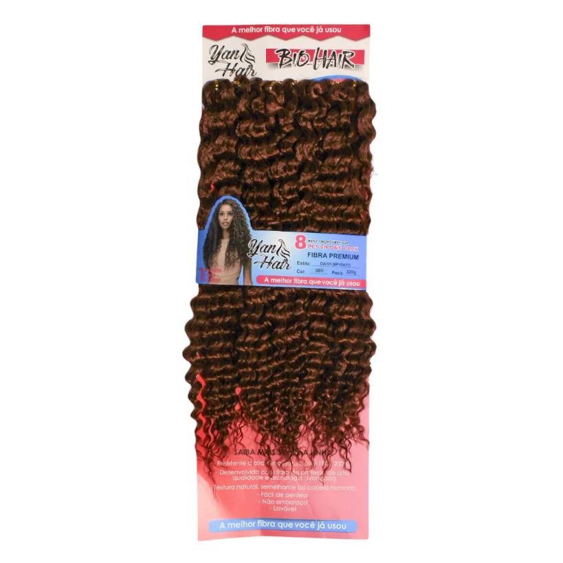 Cabelo Bio Vegetal Crochet Braids Daisy 75cm Ondulado 8pcs 300gr
