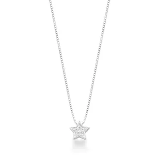 Colar Feminino de Prata 925 Estrela com Zircônias em Oferta na Shopee