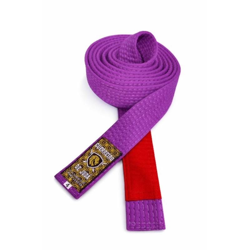 Faixa Roxa de jiu-jitsu Clássica Ponta vermelha | Shopee Brasil