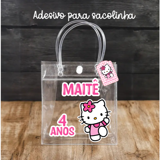 kit de Adesivo para sacolinha transparente PVC | Hello Kitty | Todos os ...