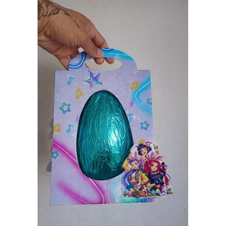 Sacolinha Porta Ovo de Páscoa Personalizada 100/150/250/350g Lembrancinha Infantil guerreiras do k-pop em Oferta na Shopee