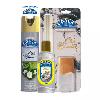 Kit Coala Aerossol + Difusor de Aromas + Limpador Perfumado de Ambientes - Chá Branco em Oferta na Shopee