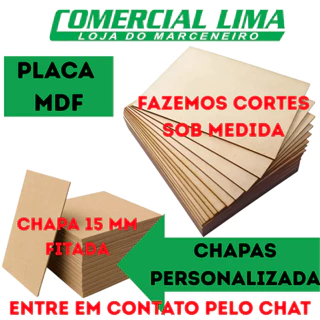 Placa Chapa MDF 15MM Sob Medida FITADA ( PERSONALIZADA ) ANUNCIO 2 em Oferta na Shopee