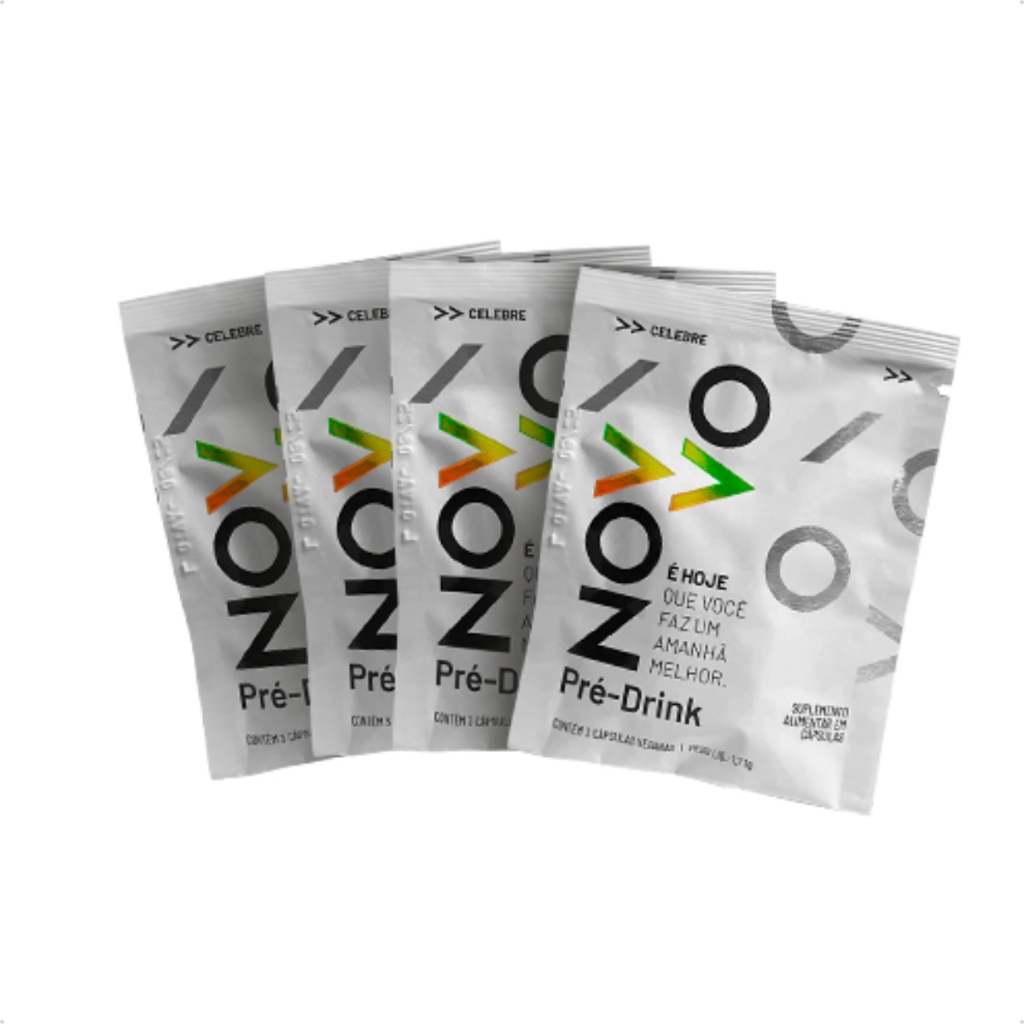 Kit Com Packs Pré Drink Novvo Anti Ressaca Suplemento Alimentar ...