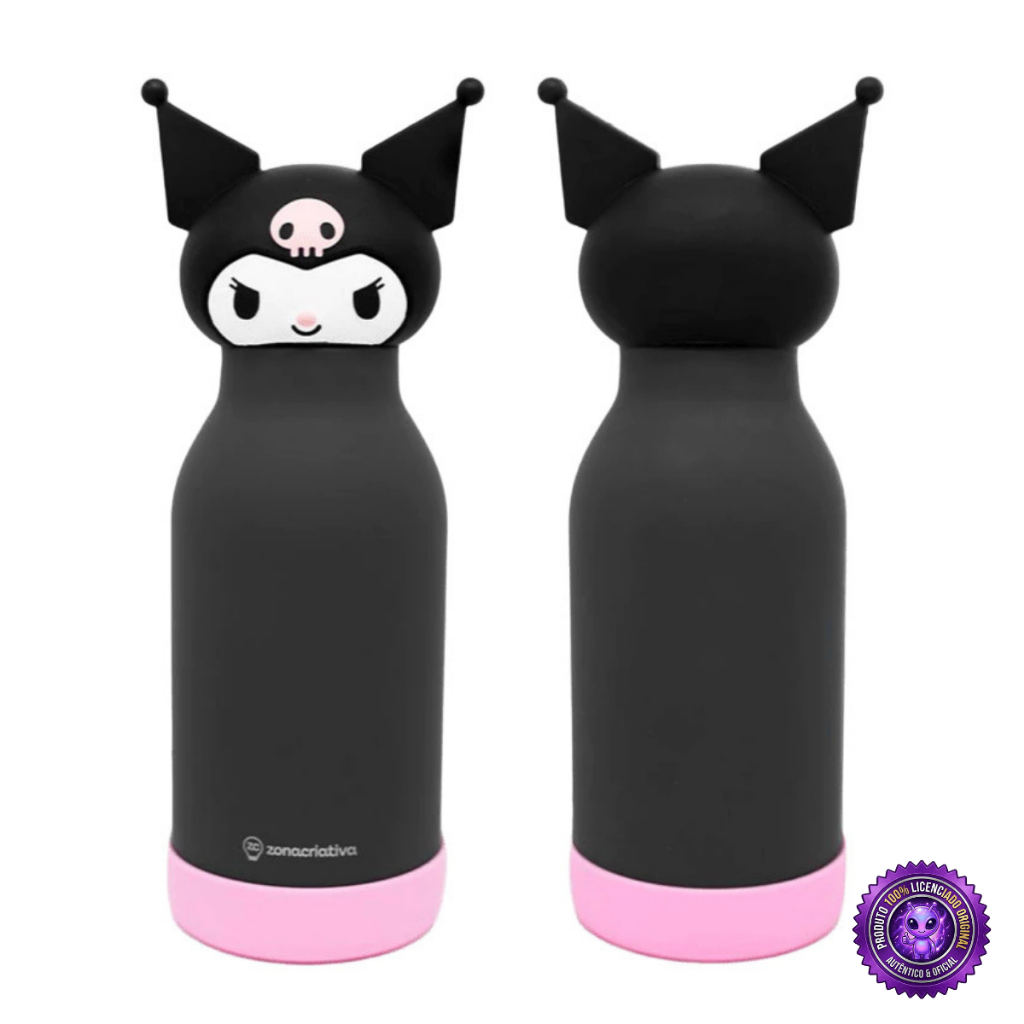 Garrafa Térmica Kuromi Date A Live 500ml Funny Cabeça Kuromi