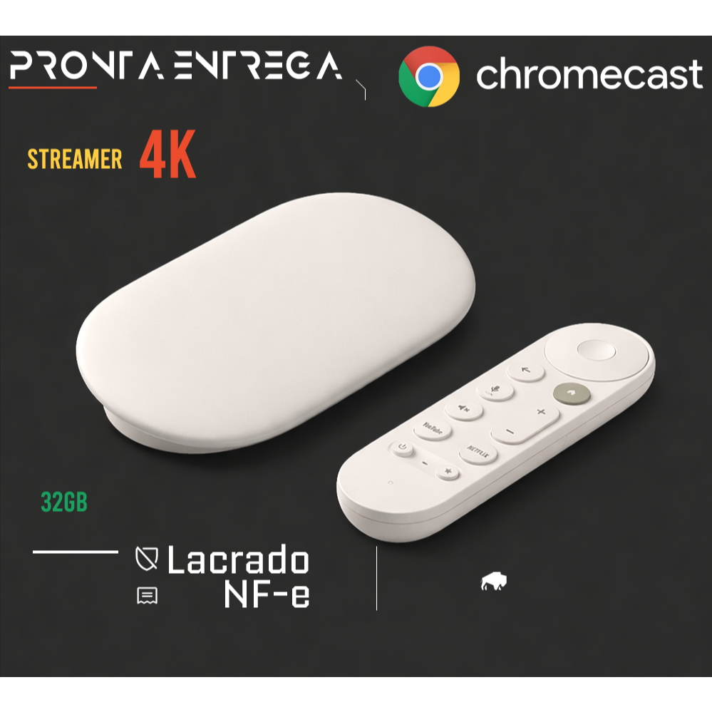 その他 Google TV Streamer 32GB 4K HDR Google Chromecast Tv Streamer 4k Uhd Hdr10+ 32gb | Frete grátis