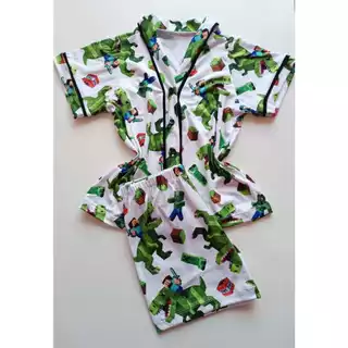 Pijama Americano Infantil - Roblox Dinossauro em Oferta na Shopee