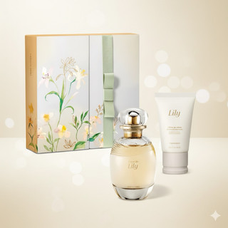 kit colonia lily 75ml + creme de mão - oboticarioo em Oferta na Shopee