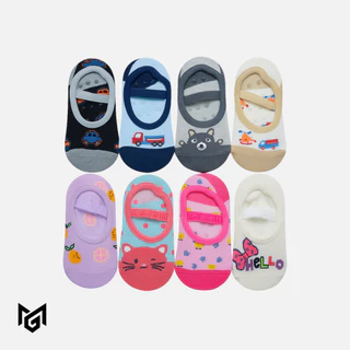 Kit 3 Pares de Meia Sapatilha Antiderrapante Infantil Estampas Para Meninos e Meninas 2 a 10 Anos em Oferta na Shopee