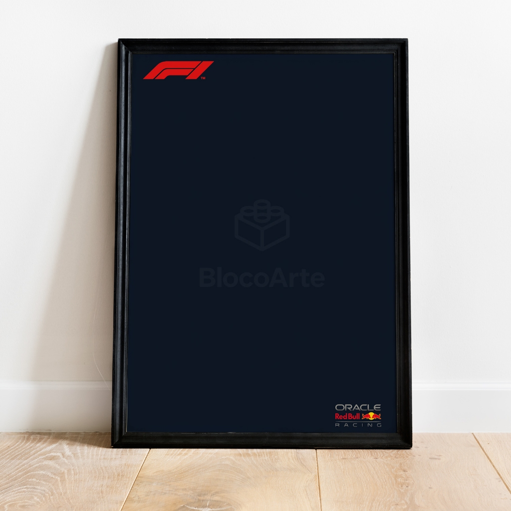 Quadro Expositor para Carro RB20 F1 com LED | 50x70cm Moldura
