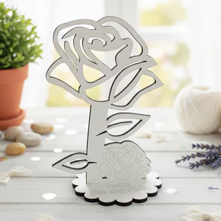 kit 20 Lembrancinha Flor mdf branco rosa dia da mulher, mãe em Oferta na Shopee