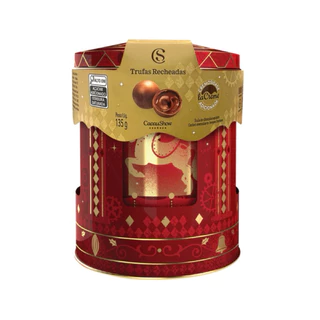 Lata Trufas laCreme ao Leite Carrossel de Natal 135g Cacau Show em Oferta na Shopee