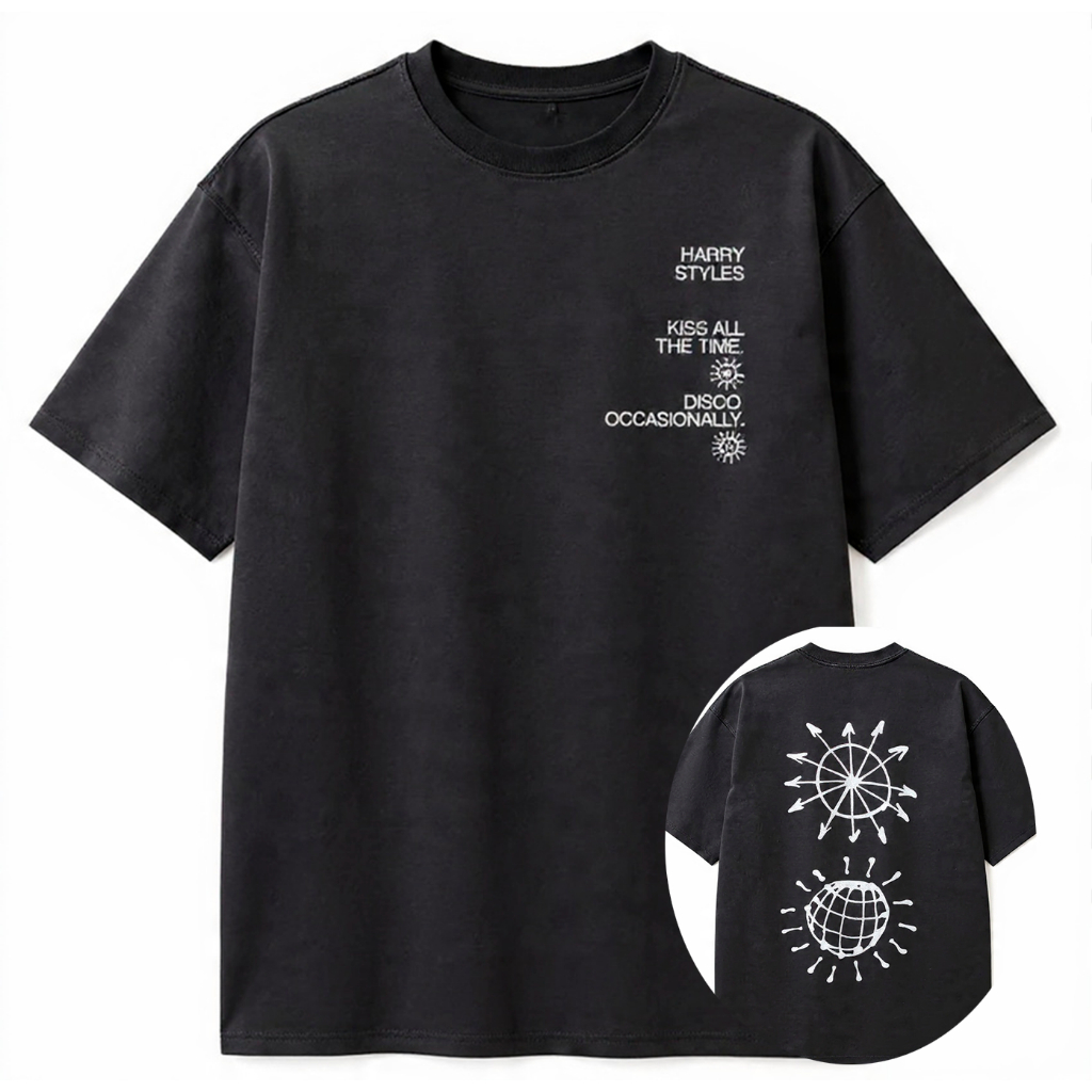 Camiseta Oversized ou Básica Harry Styles World Tour Pop Together