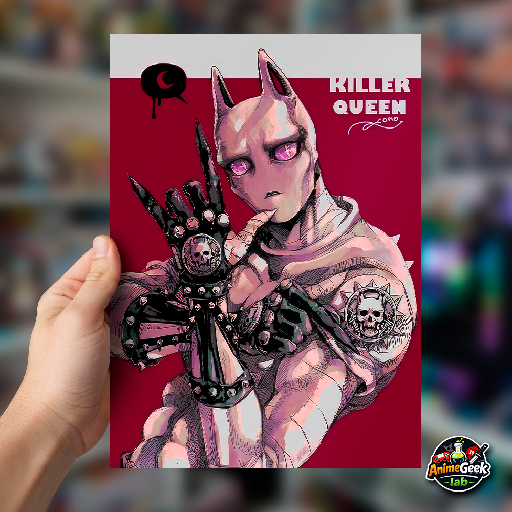 Quadro Placa Decorativa Killer Queen Jojo's Bizarre Adventures em