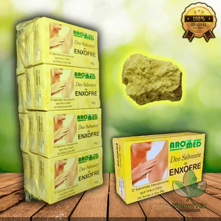 Kit 3 a 12 Sabonetes de Enxofre barra 90g Aromed