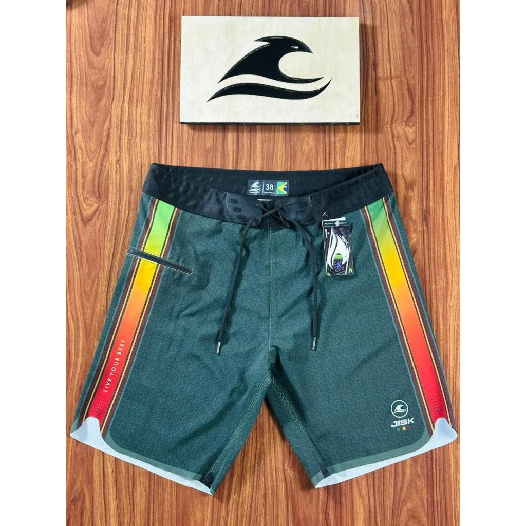 BOARDSHORT JISK - BERMUDA TACTEL SURF COM ELASTANO, ACADEMIA, SURF, PASSEIO E DIA DIA