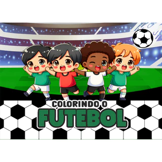 Livro de colorir - FUTEBOL - Caderno de Desenho Pintura Coloring Book em Oferta na Shopee