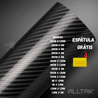 Adesivo fibra de carbono preto 4D envelopamento, alltak, moto, carro, soleira em Oferta na Shopee